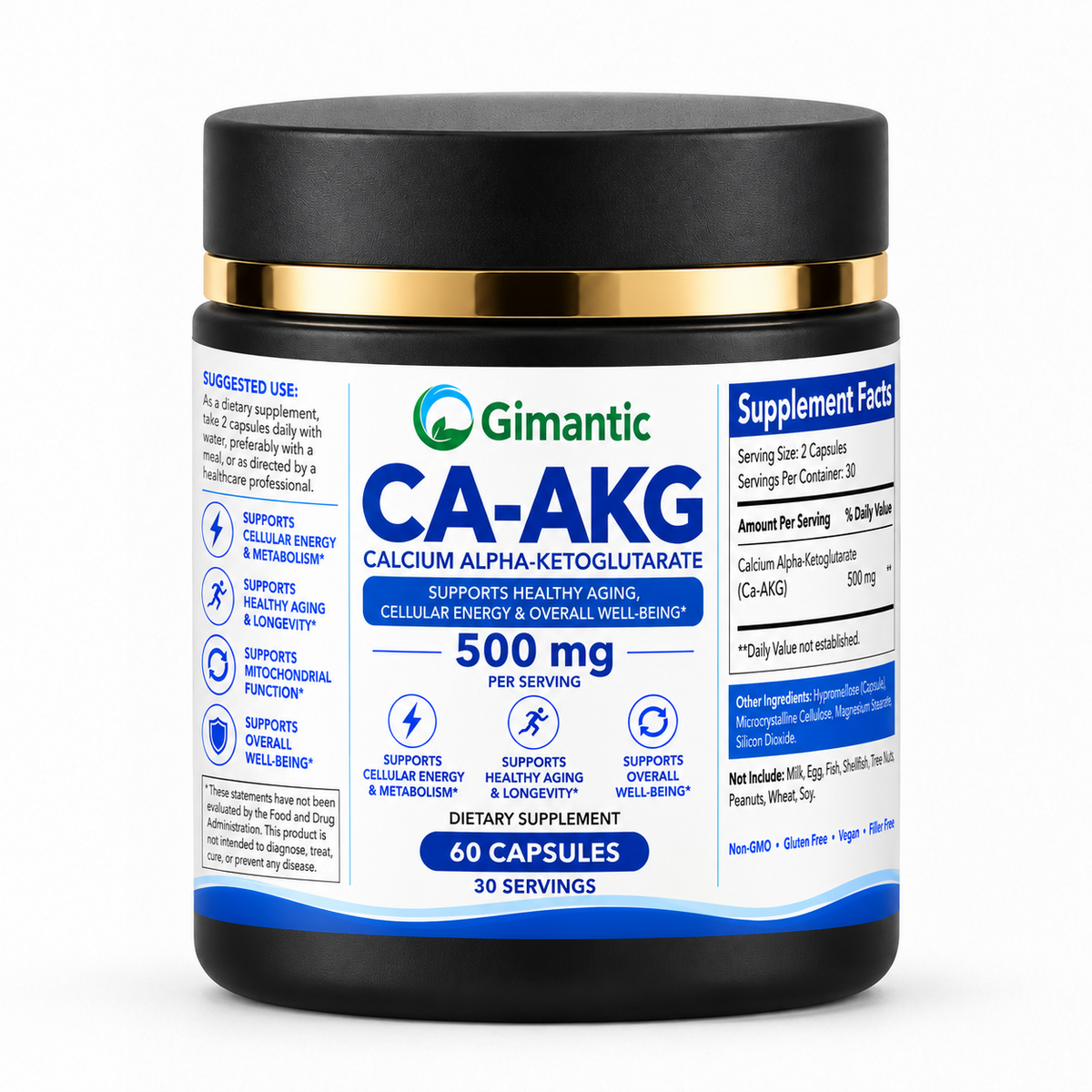 Gimantic CA-AKG — 60 Capsules